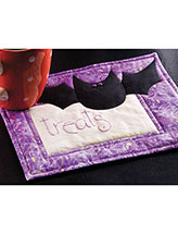 Bat Treats Halloween Mug Rug Pattern